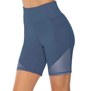 High Waisted Meshed Non See-Through Workout Shorts